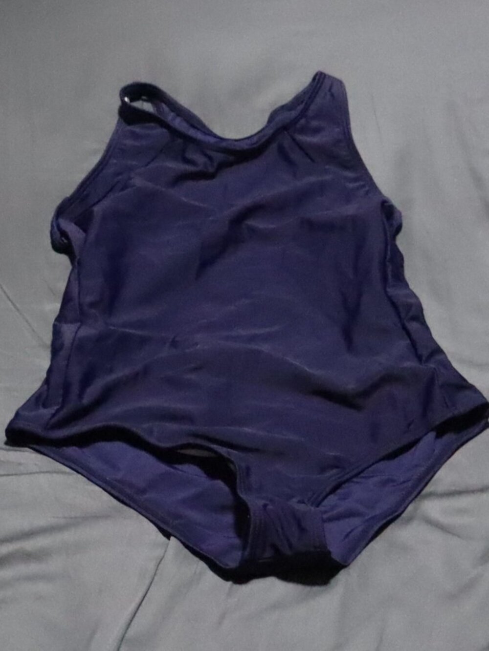 NWOT Navy Blue One Piece Swimsuit - Youth Sz 12